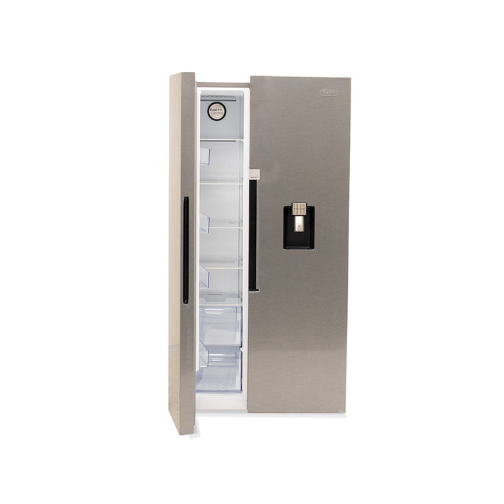 Defy Side by Side Fridge/Freezer & Water Dispenser Railway Furnishers