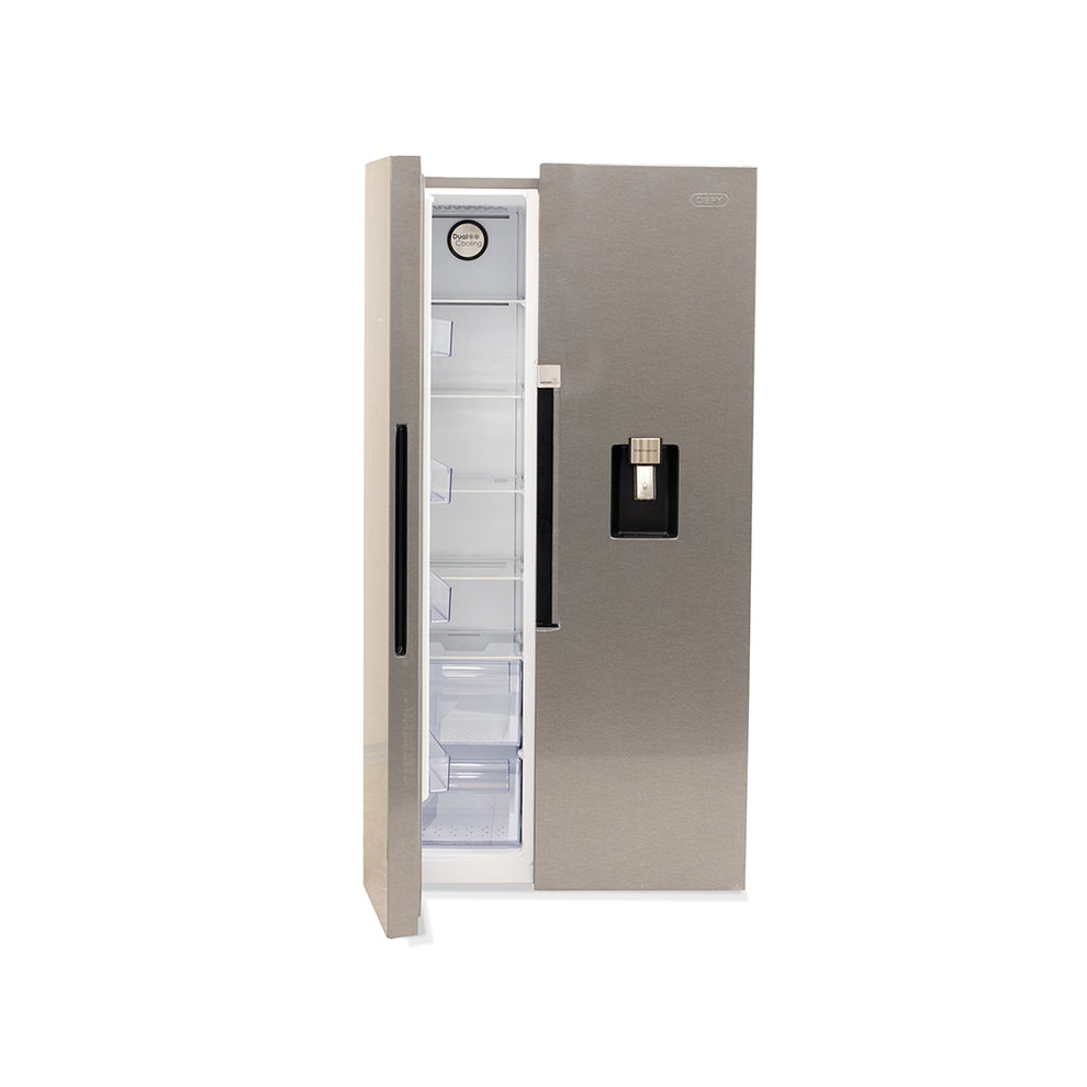 Defy Side by Side Fridge/Freezer & Water Dispenser Railway Furnishers