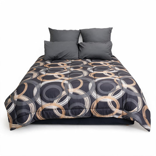 Noctura Stone Distressed 6 Piece Comforter Set