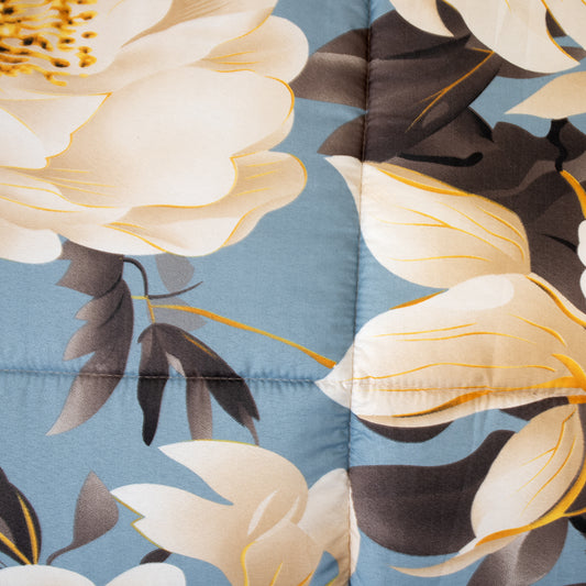Noctura Misty Blue Petals 6 Piece Comforter Set