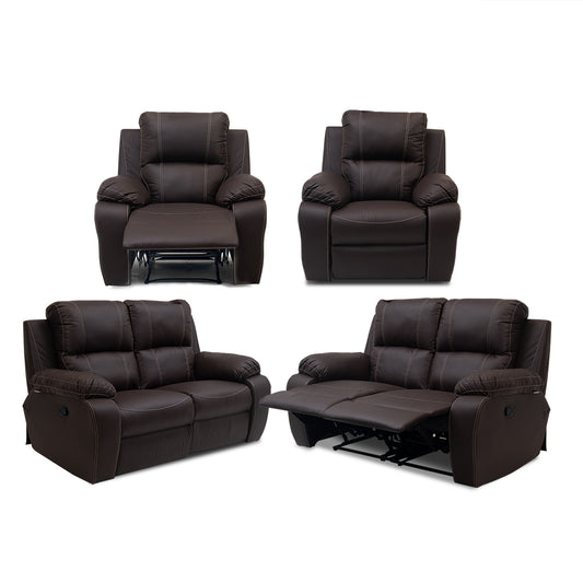Valentino 4 Piece Lounge Suite - 2 Recliners