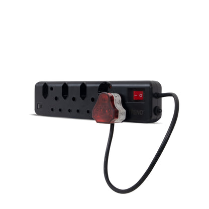 Treno 10 Way High Surge Plug + USB