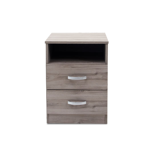 Double Drawer Pedestal - Light Oak