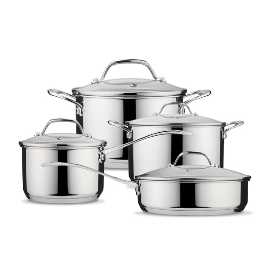 Treno 8 Piece High Quality Stainless Steel Cookware Set