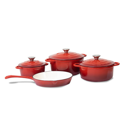 Treno Casa Forte Enamelled Cast Iron Pot Set